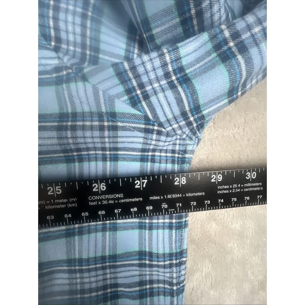 Peter Millar Crown  Sport Shirt Size XXL  Blue Gingham Check Plaid - Picture 7 of 11